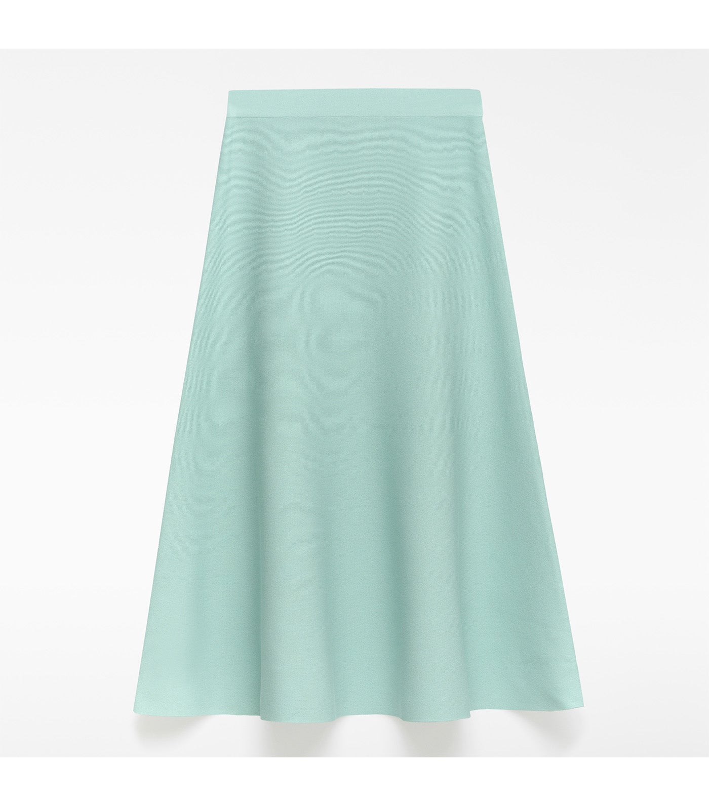 A-Line Knit Skirt Sea Water Green