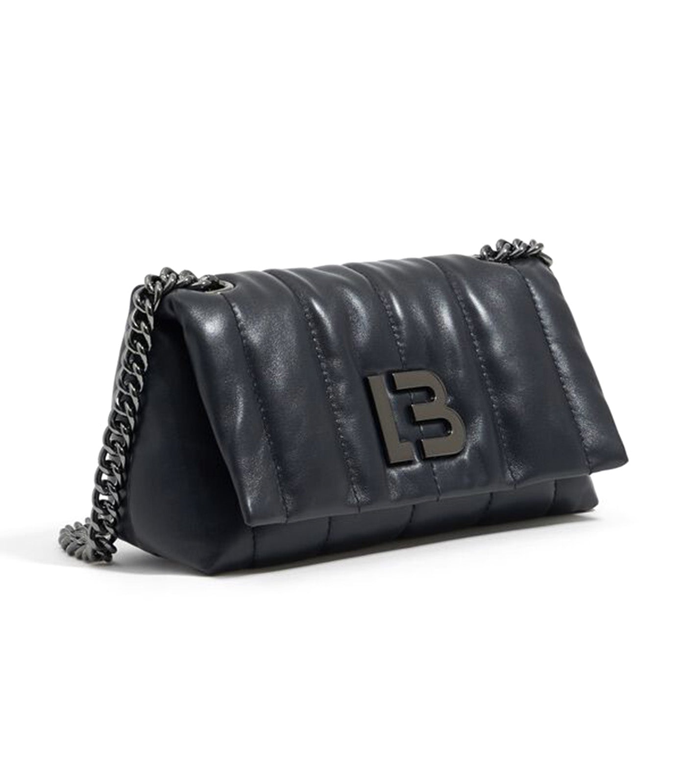 Leather Flap Bag Black