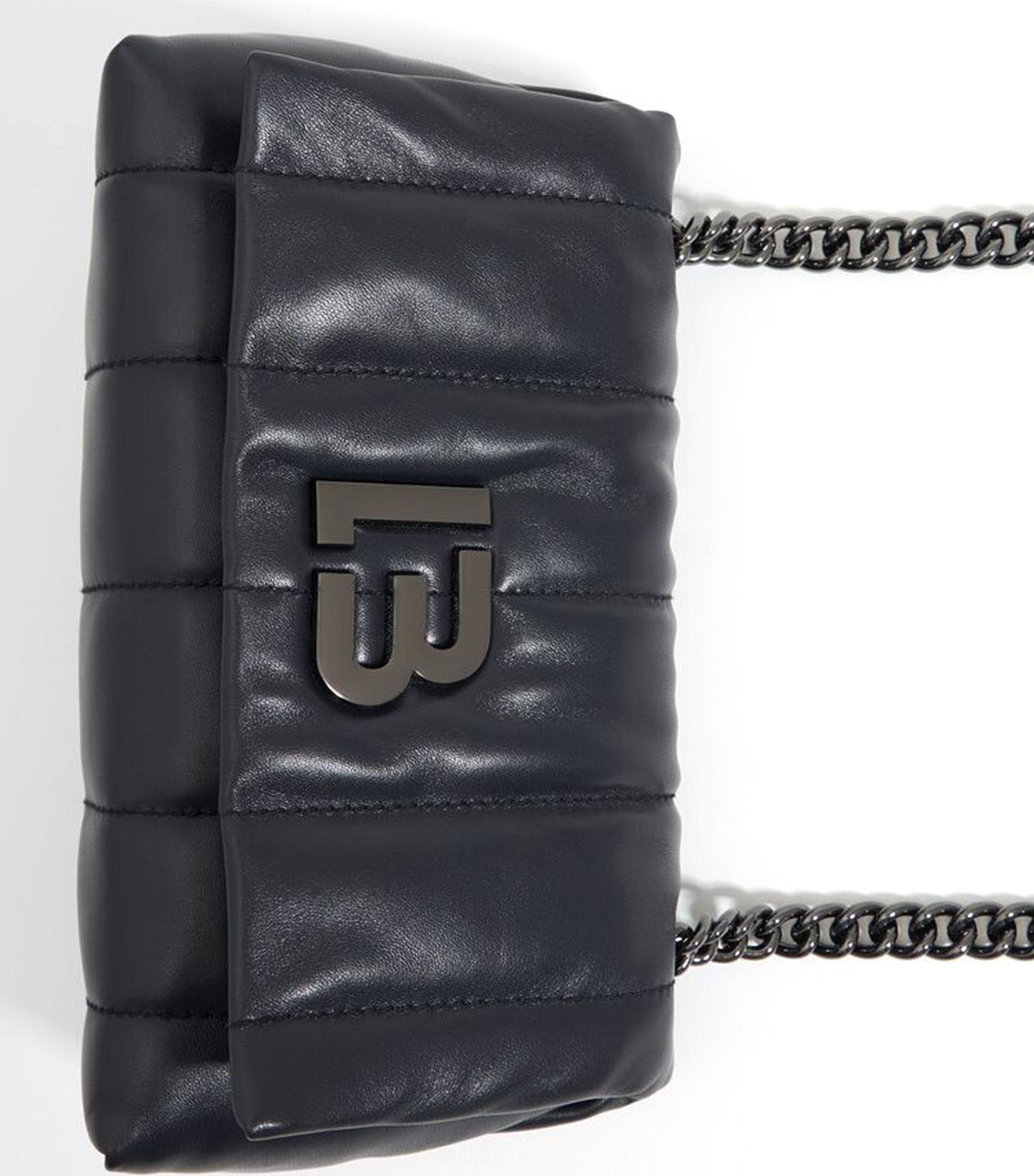 Leather Flap Bag Black