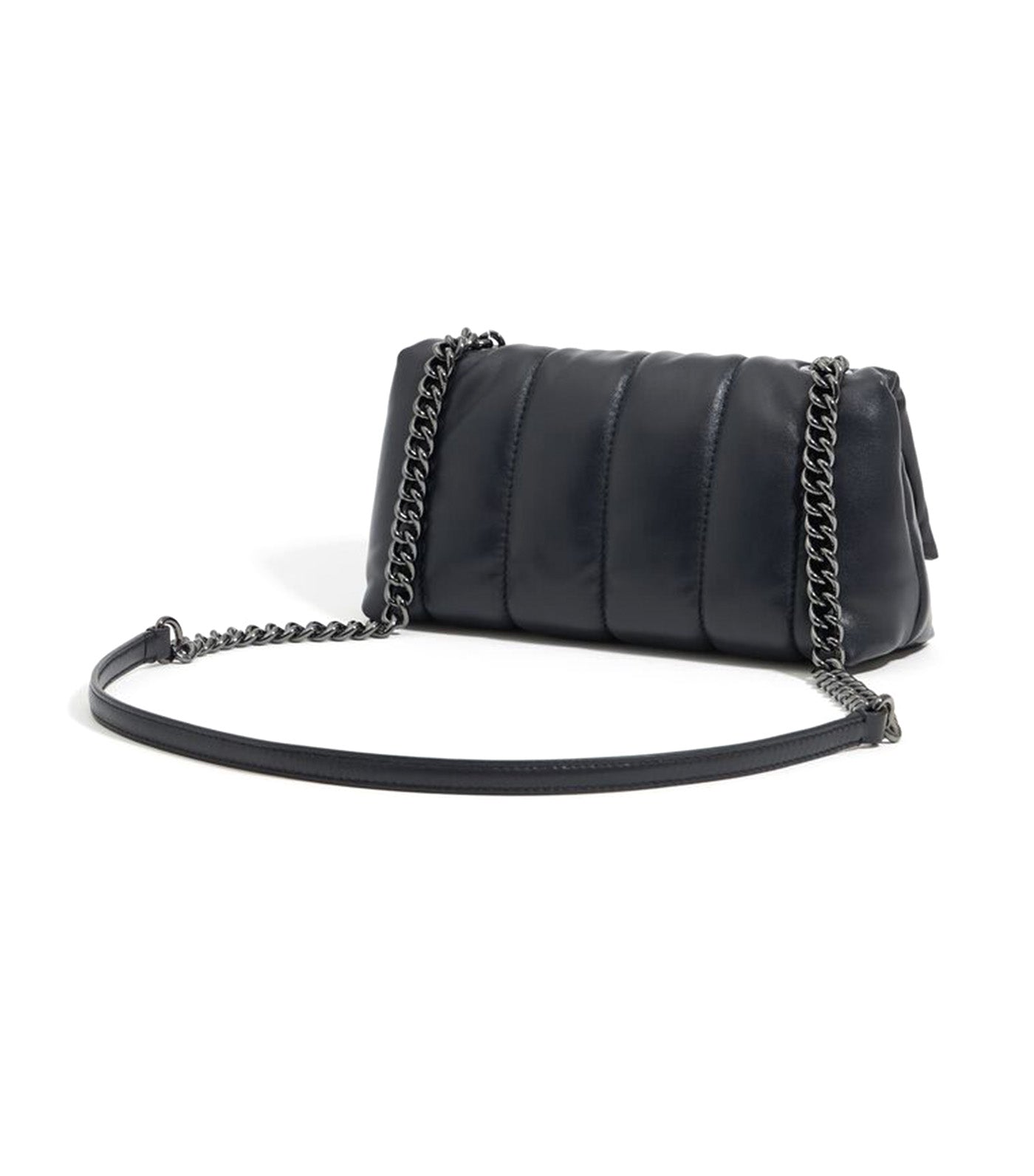 Leather Flap Bag Black
