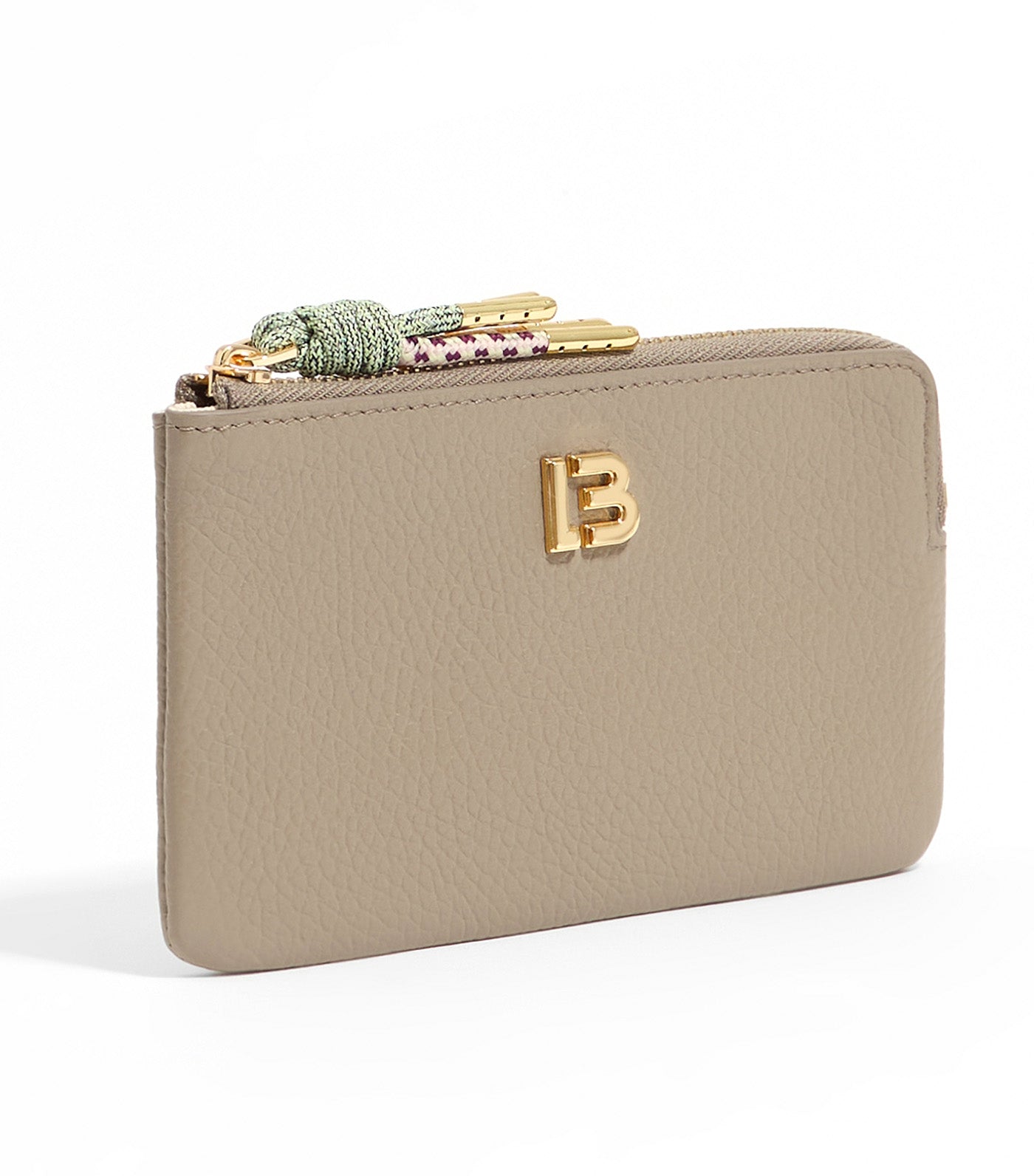 Leather Coin Purse Taupe