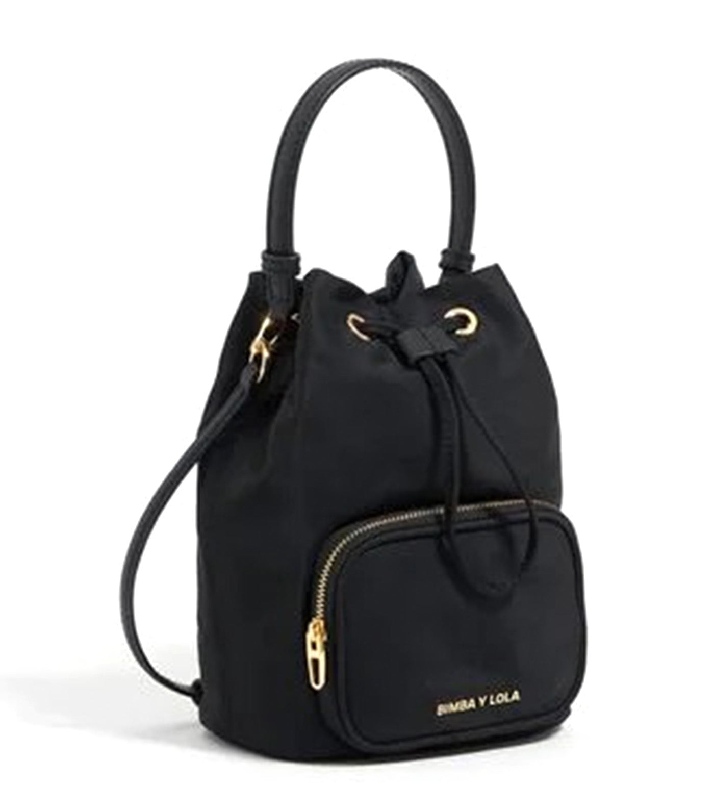 Nylon Bucket Bag Black