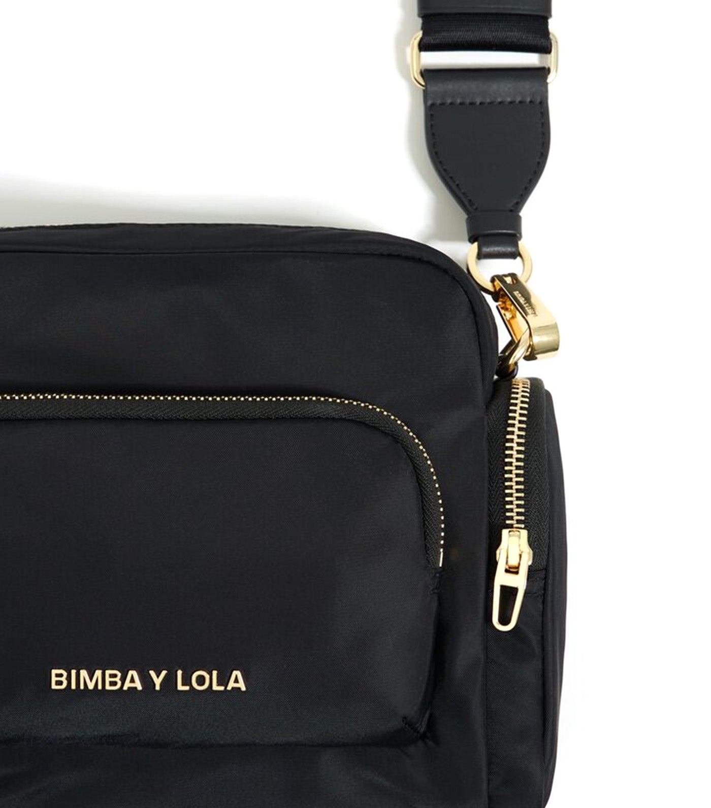 Medium Multi-Pocket Crossbody Bag Black