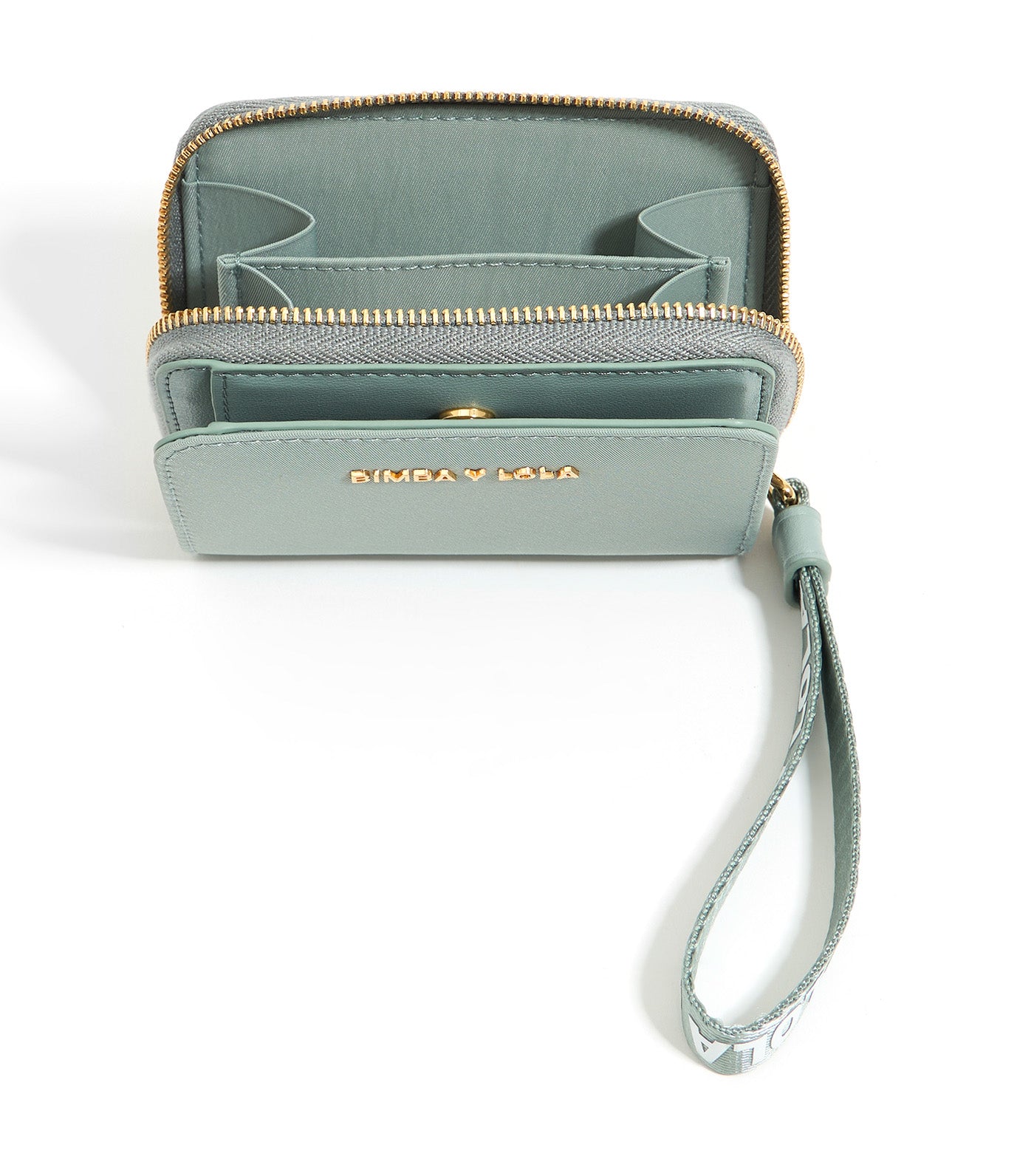 Nylon Flap Purse Aquamarine