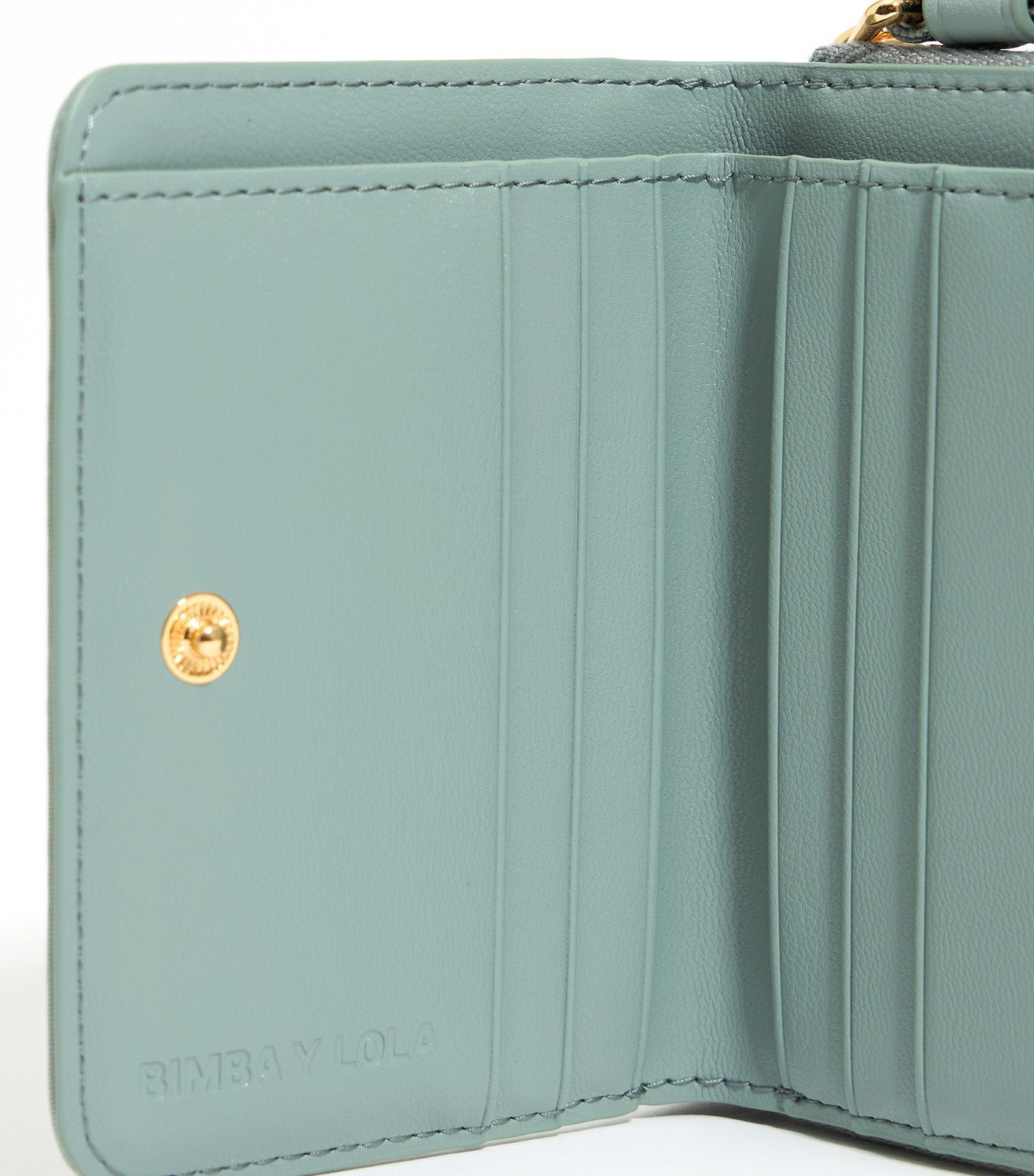 Nylon Flap Purse Aquamarine