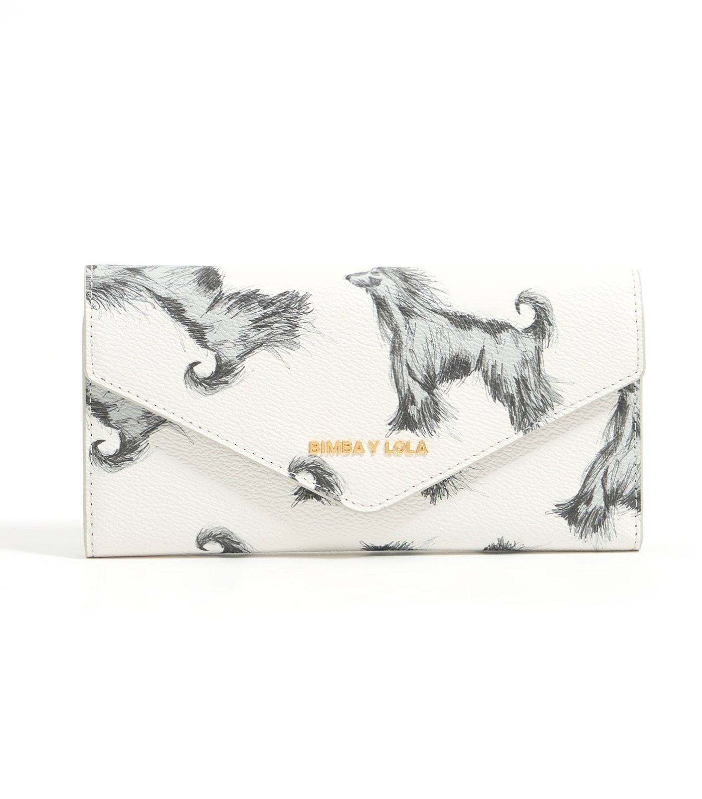 Pencil Greyhound Continental Wallet Gray
