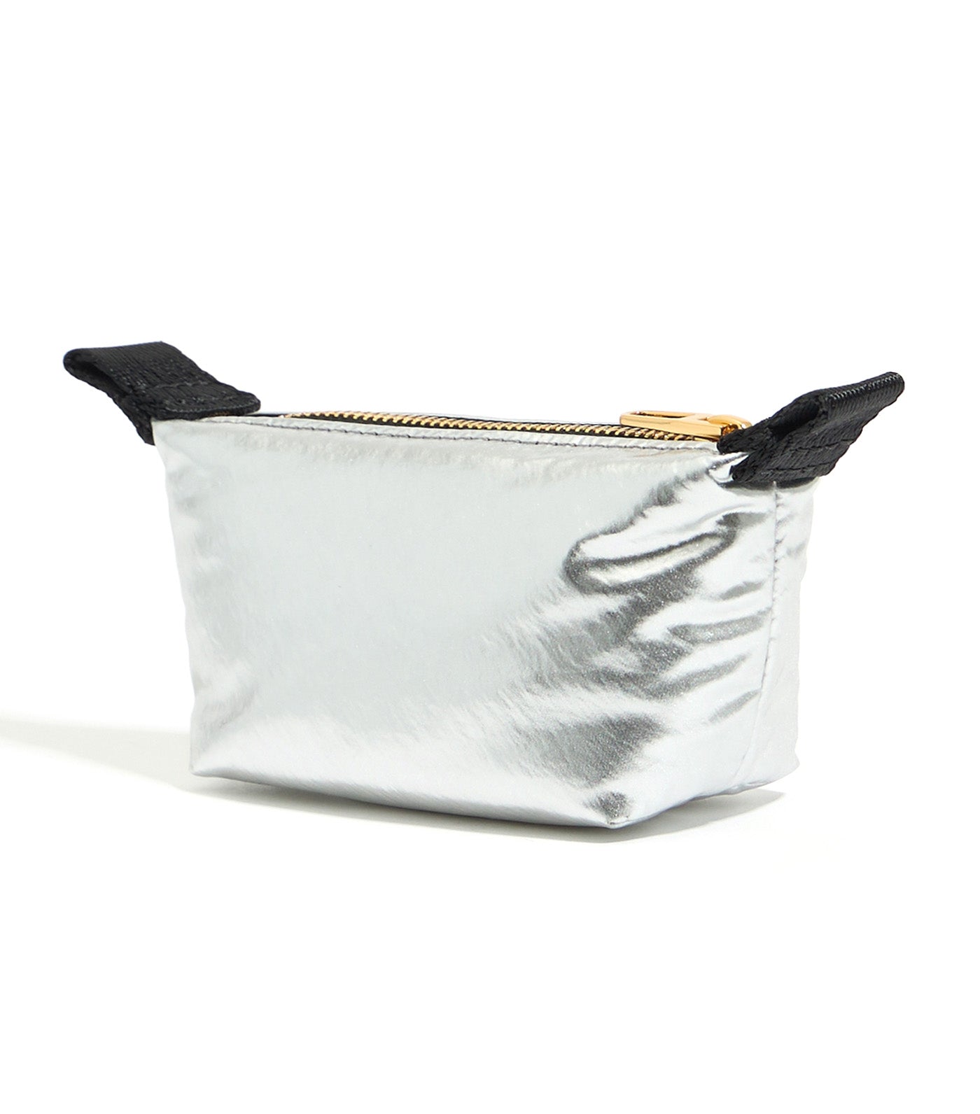 Mini Metallic Fabric Trapezium Coin Purse