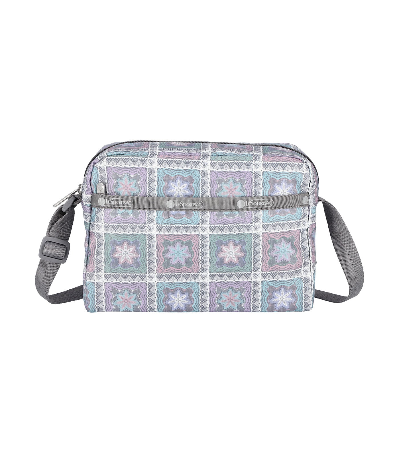 Daniella Crossbody Pastel Geometric Lace