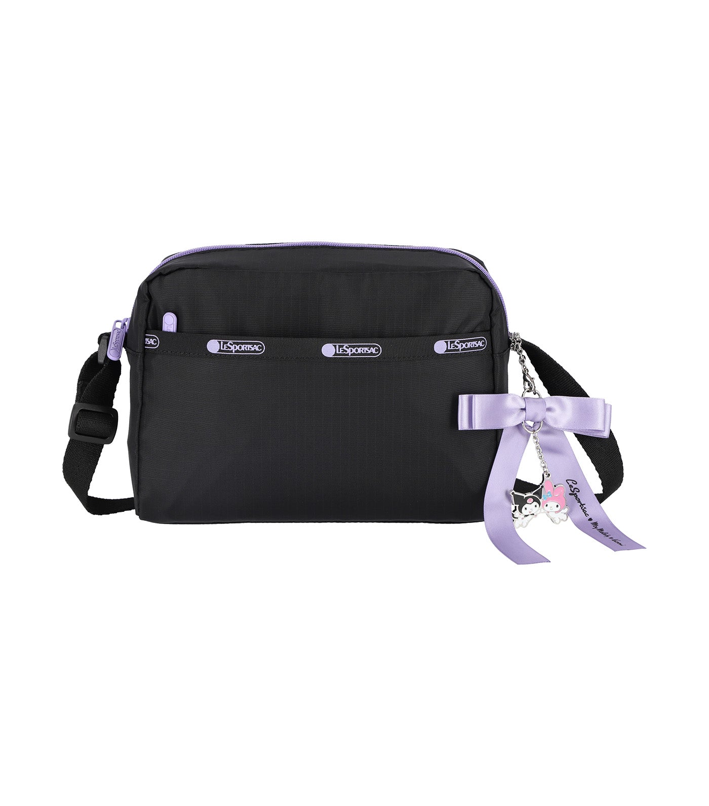 LeSportsac x My Melody and Kuromi Daniella Crossbody My Melody Kuromi Bow