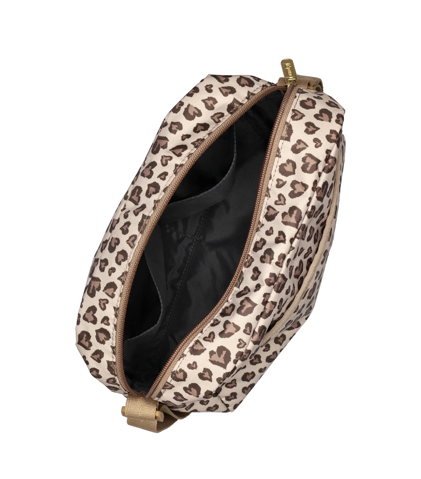 Daniella Crossbody Latte Heart Leopard