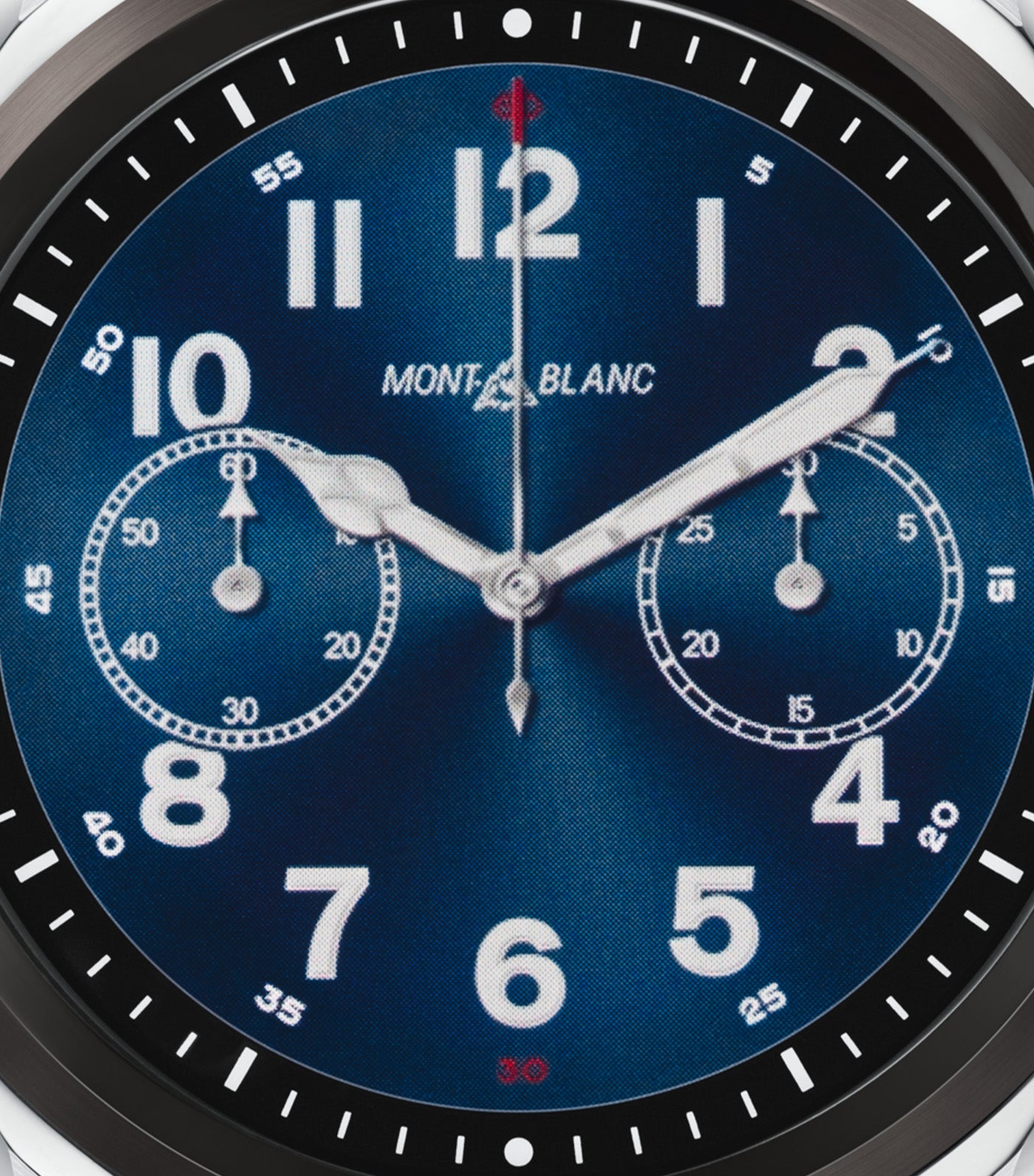 Summit 2 Stainless Steel and Black Bi-Color and Leather