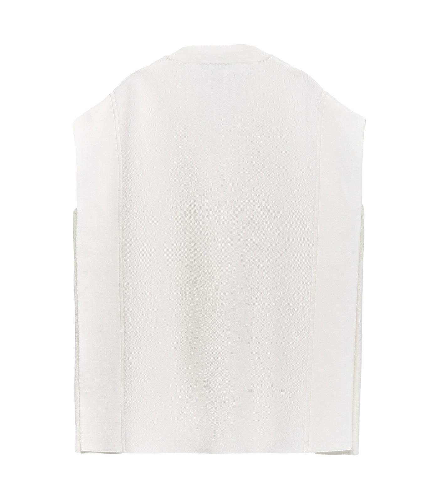 Double-Knit Vest Ecru
