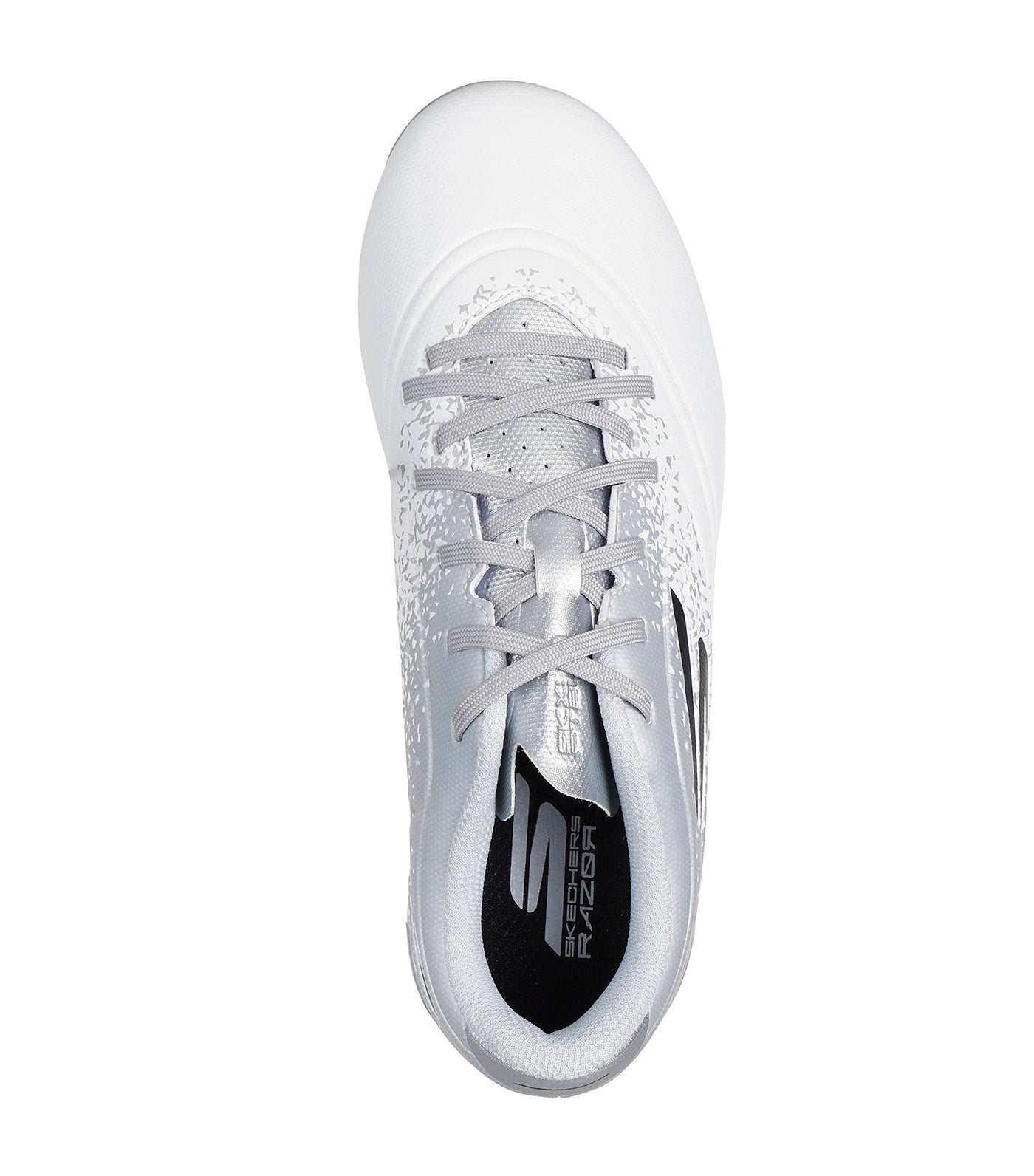 Razor 1.5 Jr Youth FG™ White Synthetic/Silver Trim