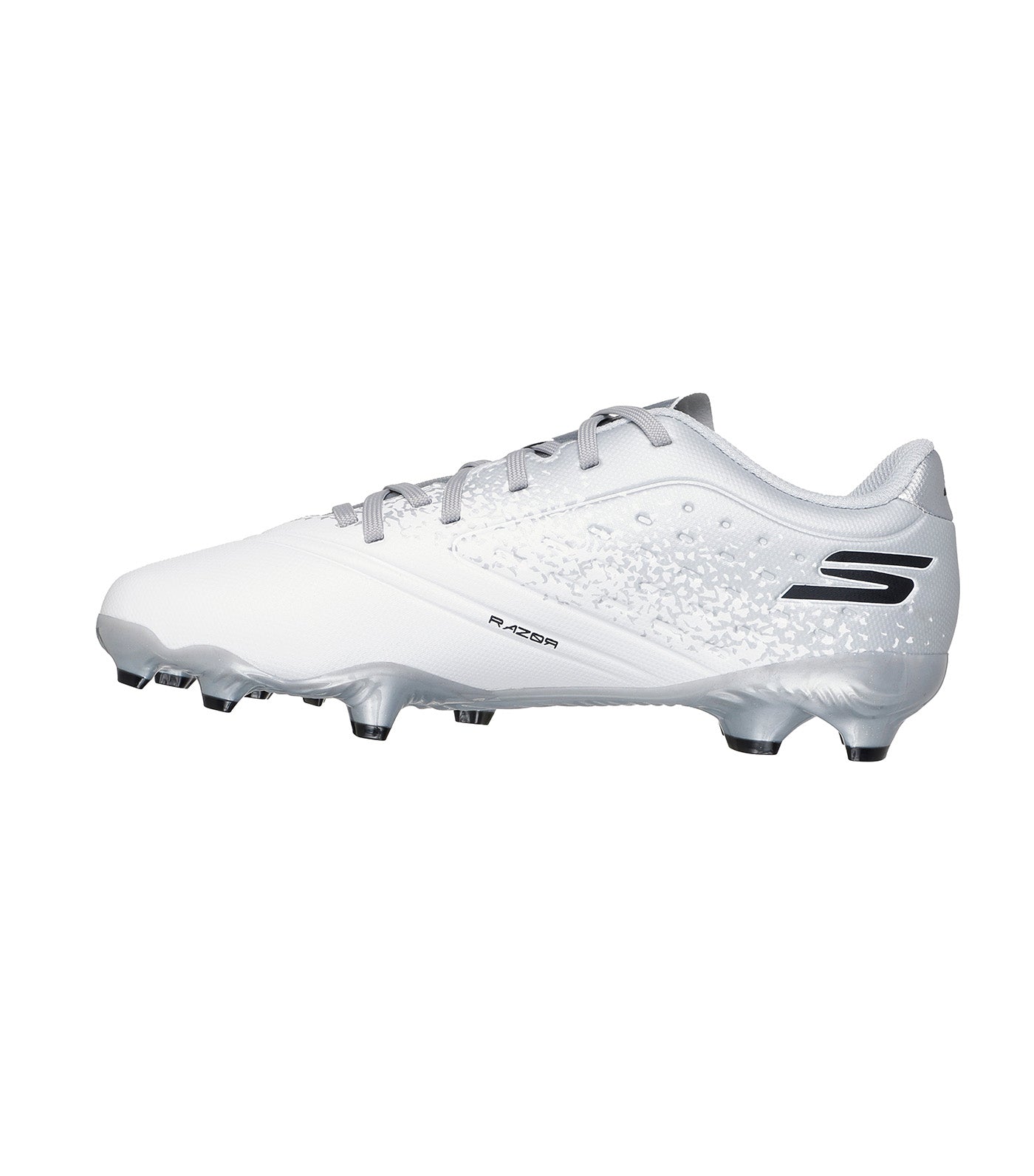 Razor 1.5 Jr Youth FG™ White Synthetic/Silver Trim