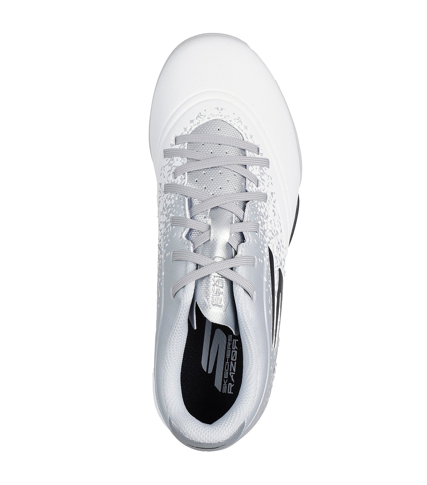 Razor 1.5 Jr Youth TF™ White Synthetic/Silver Trim