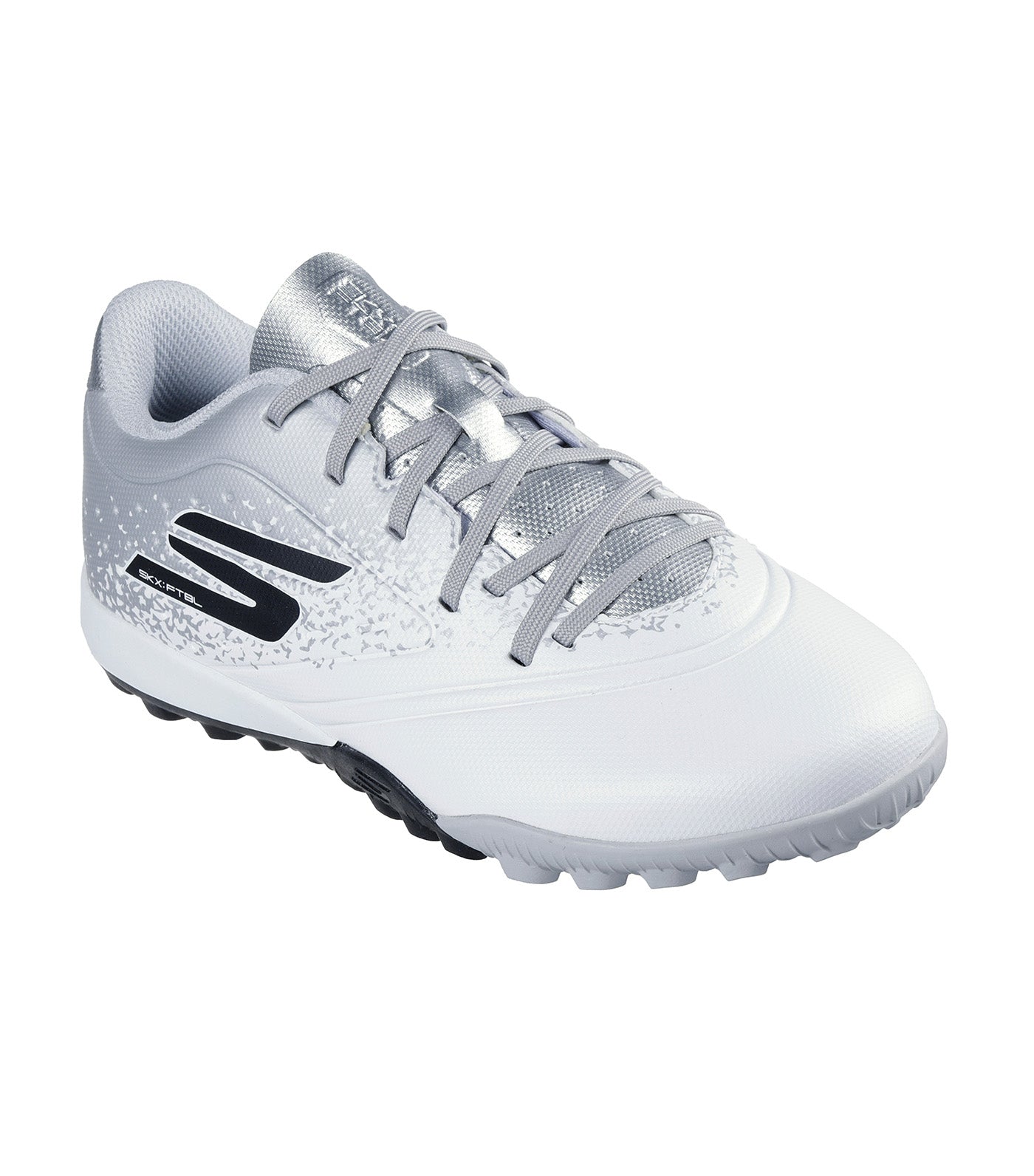 Razor 1.5 Jr Youth TF™ White Synthetic/Silver Trim