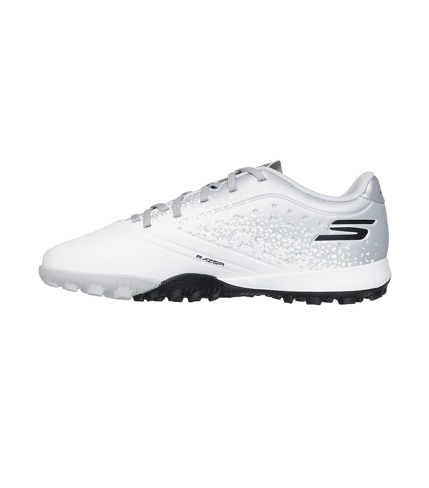 Razor 1.5 Jr Youth TF™ White Synthetic/Silver Trim