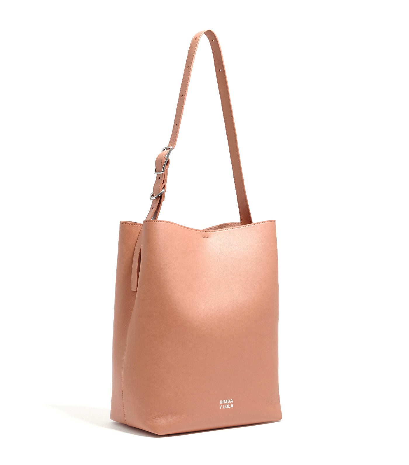 Bimba Y Lola Large Leather Carlino Bag Pink