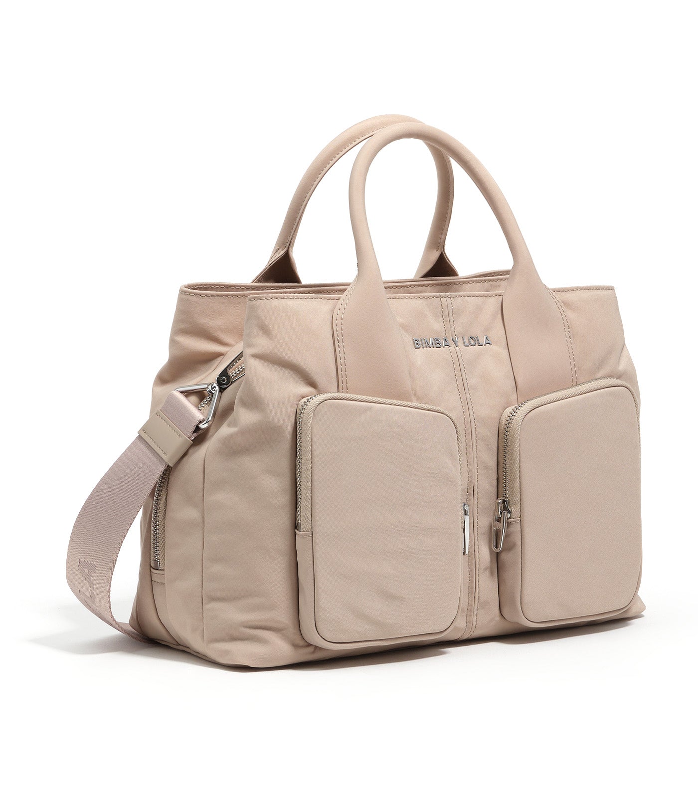 Large Nylon Pocket Handbag