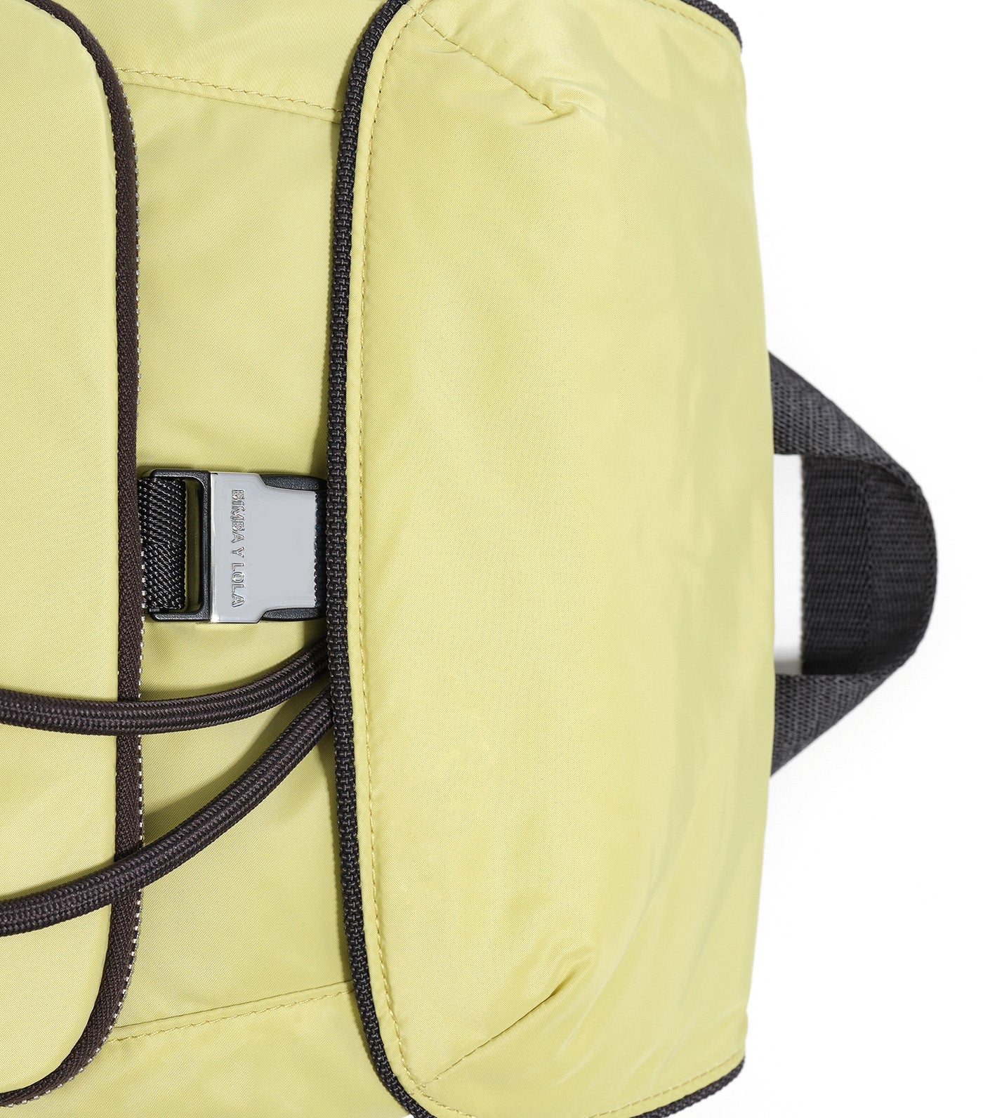 Medium Nylon Pocket Backpack Pale Lime