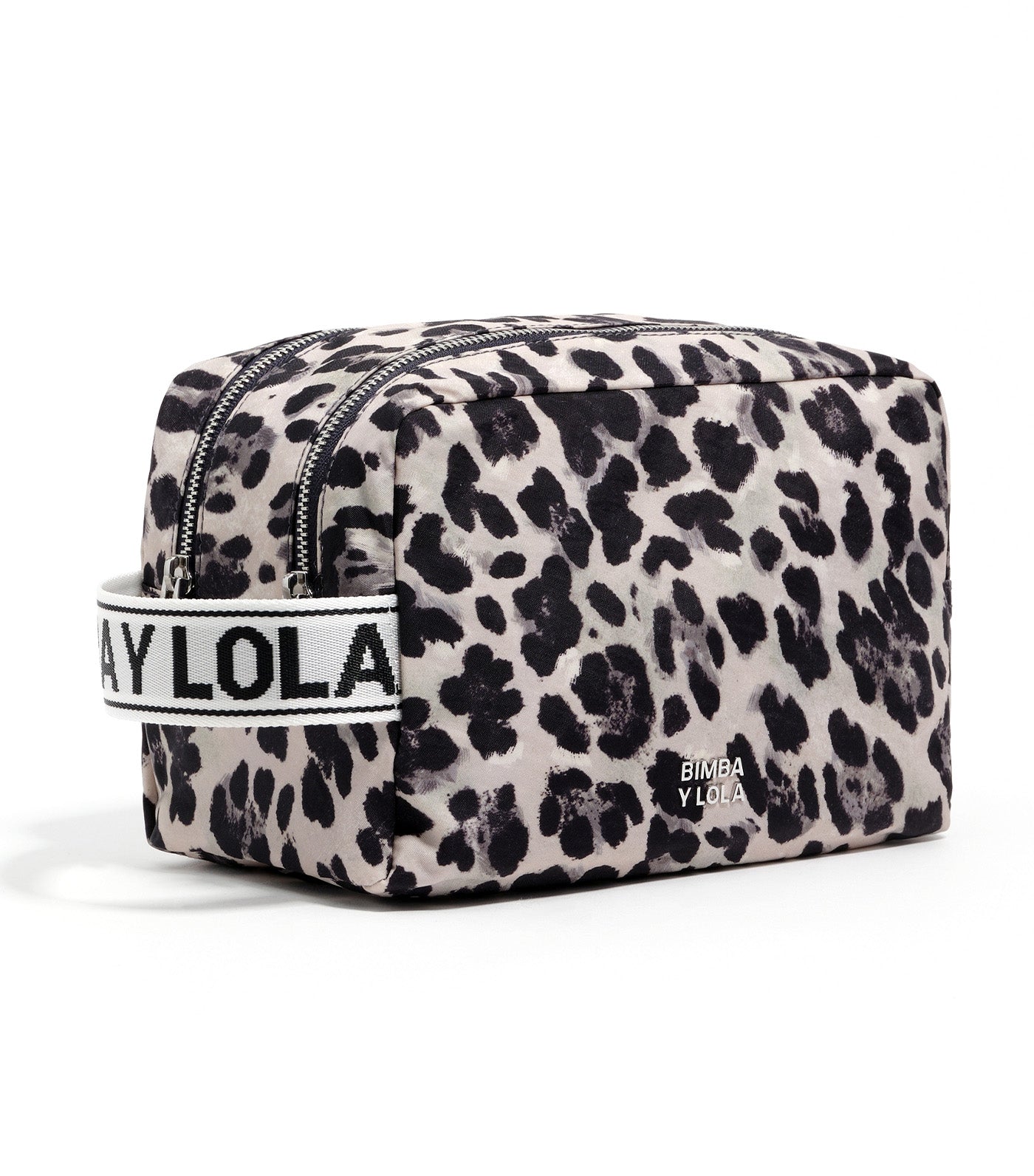 Large Nylon Make-Up Case Leopard Print