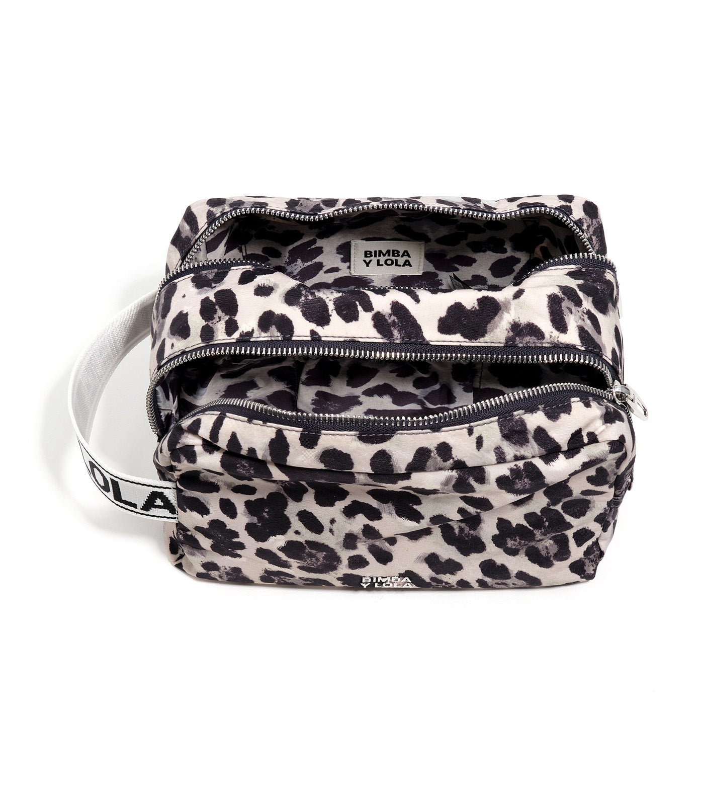 Large Nylon Make-Up Case Leopard Print