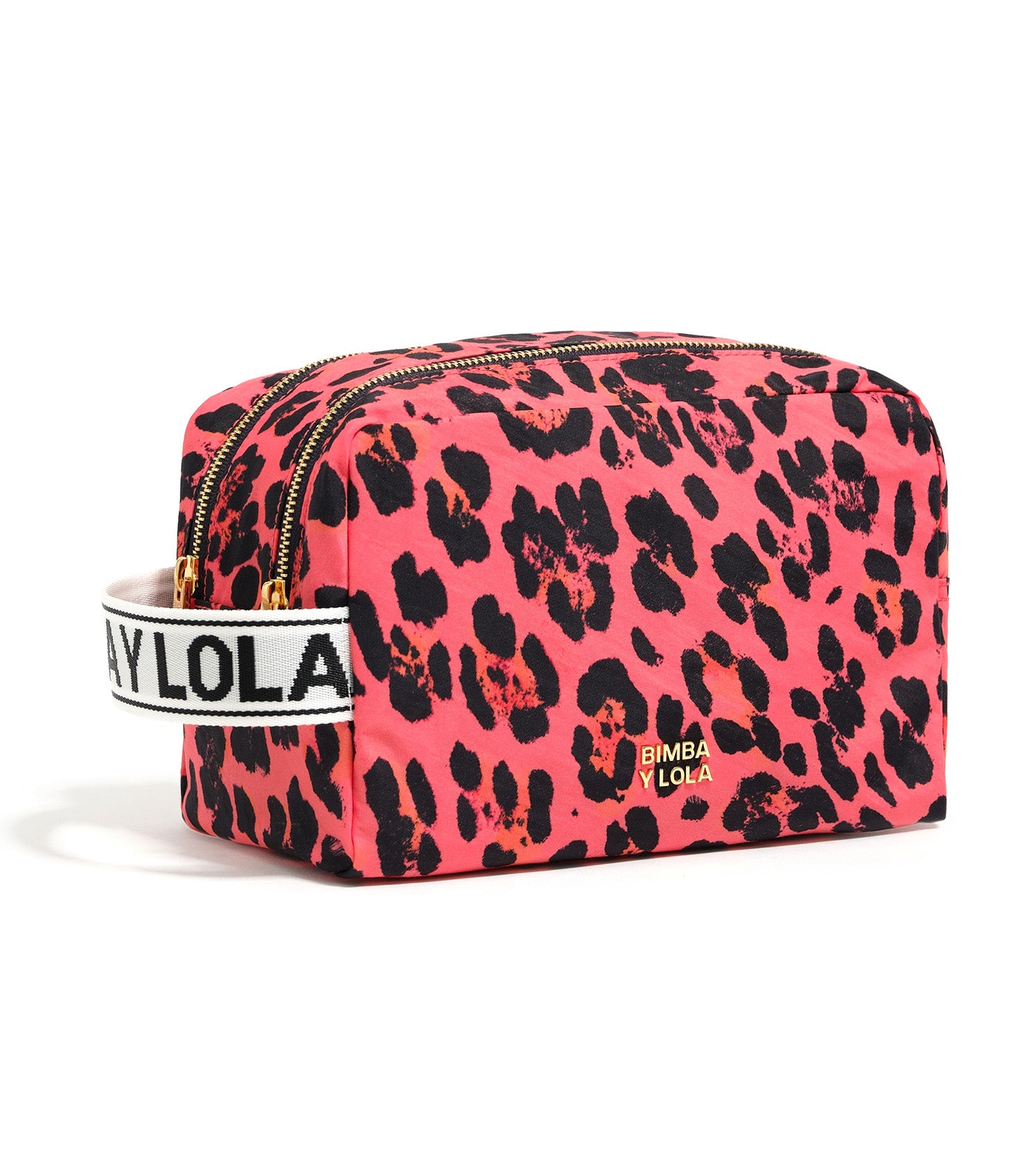 Large Nylon Make-Up Case Leopard Print