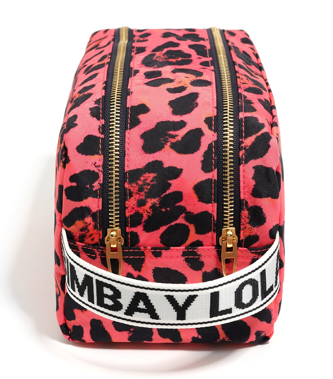 Large Nylon Make-Up Case Leopard Print
