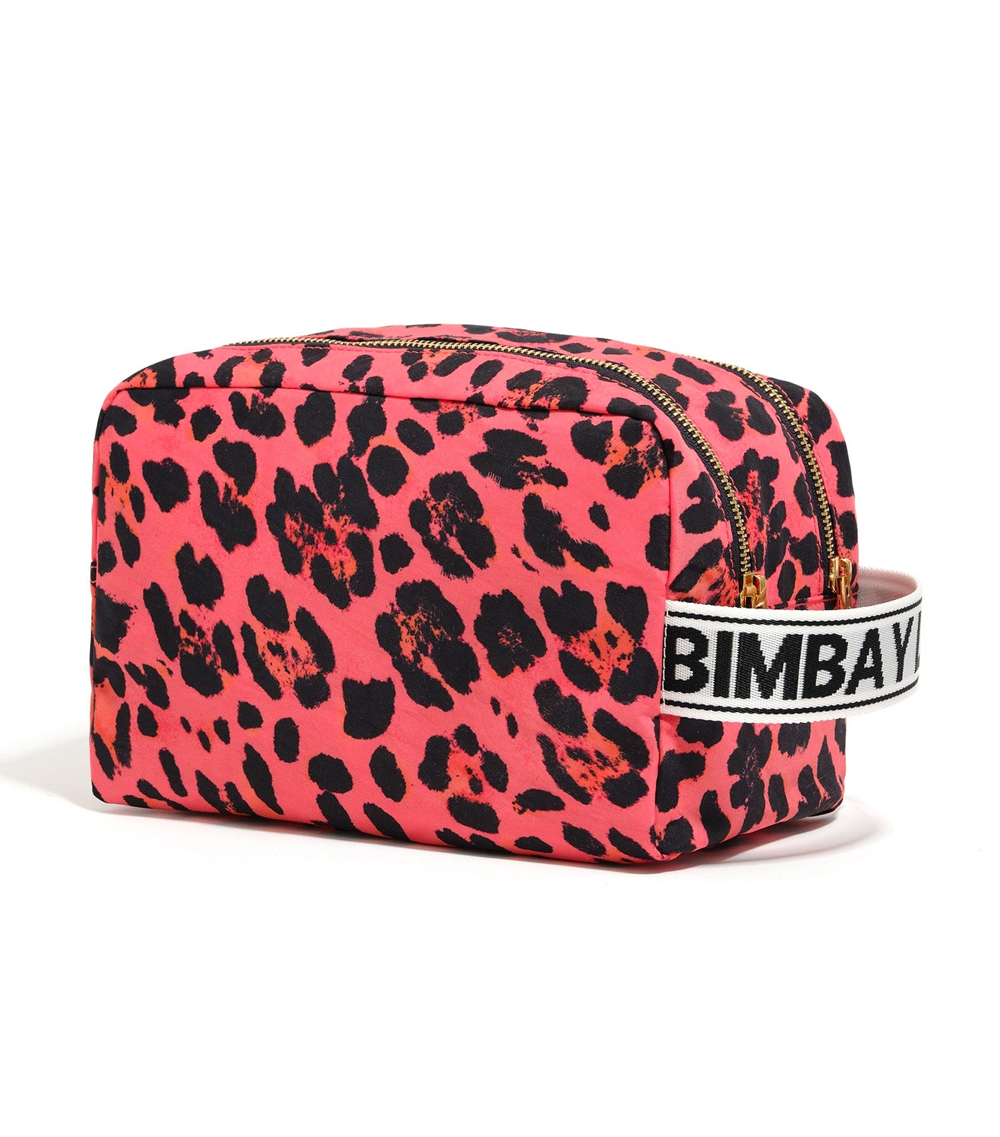 Large Nylon Make-Up Case Leopard Print