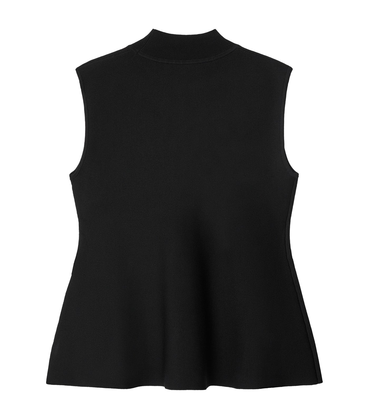 Nylon Sleeveless Sweater Black