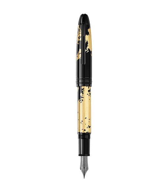 Meisterstück Solitaire Calligraphy Gold Leaf Fountain Pen (M) Black