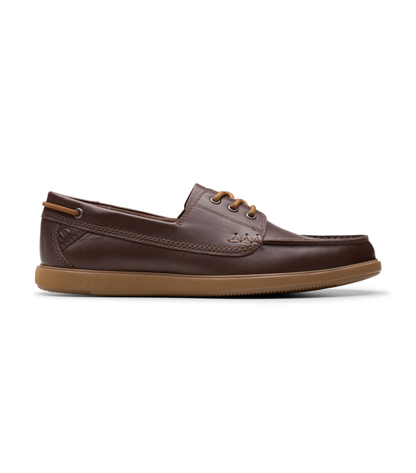 【値段交渉可】　Clarks Bratton Boat ブラウン Bratton Boat / ブラットンボート （ダークタンレザー） -Clarks