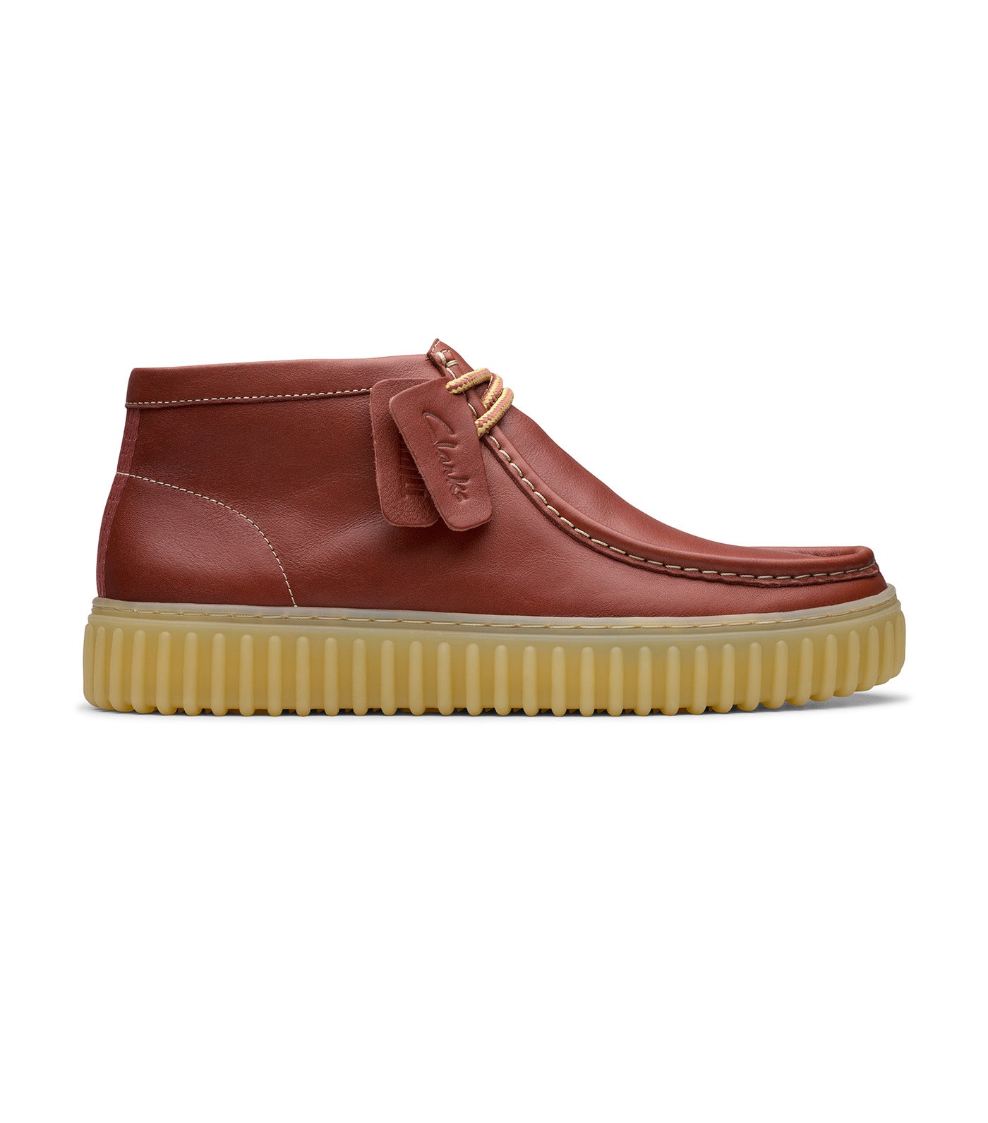 Clarks Torhill Hi Brown Leather | Rustan's