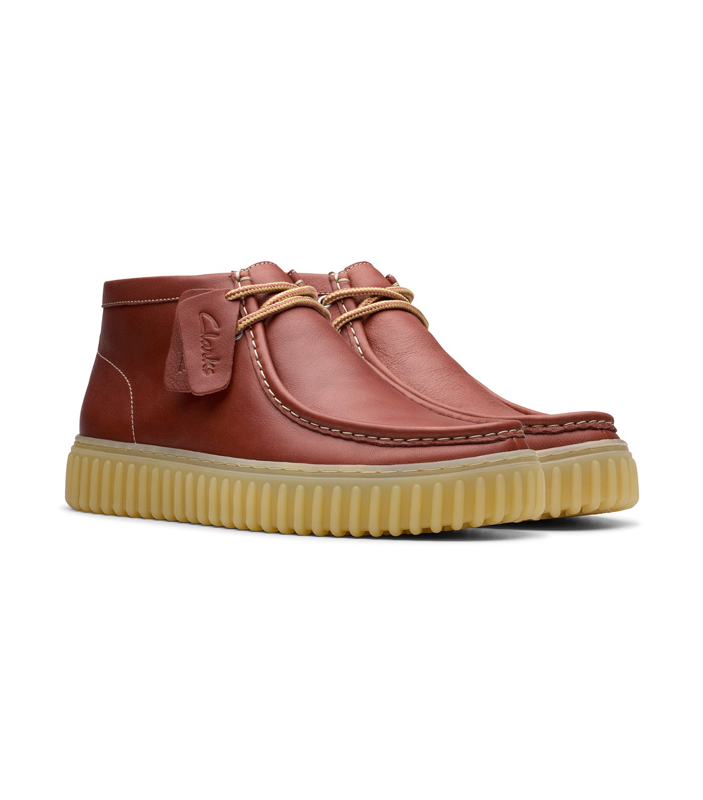 Clarks Torhill Hi Brown Leather | Rustan's