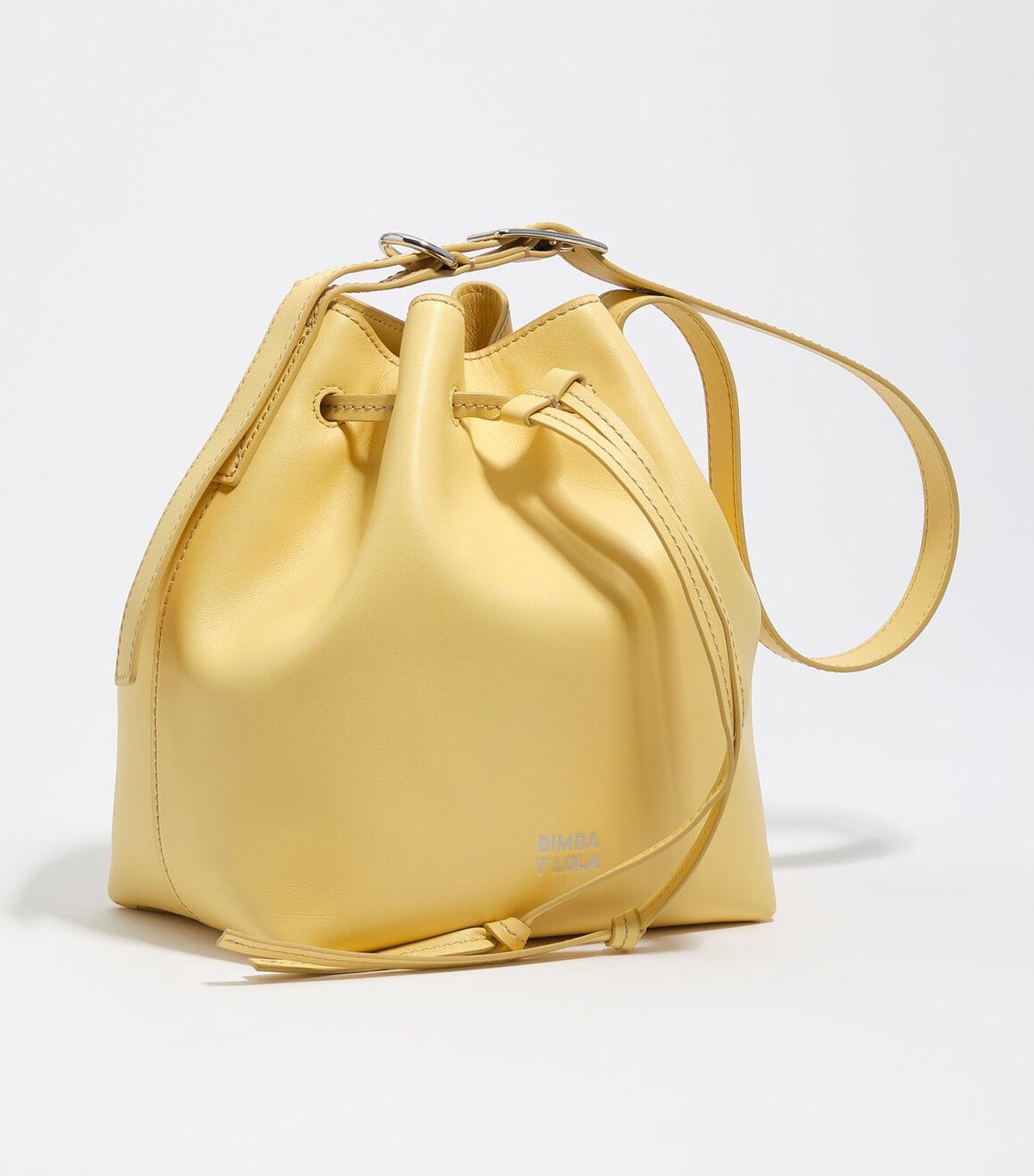 Large Leather Carlino Bucket Bag