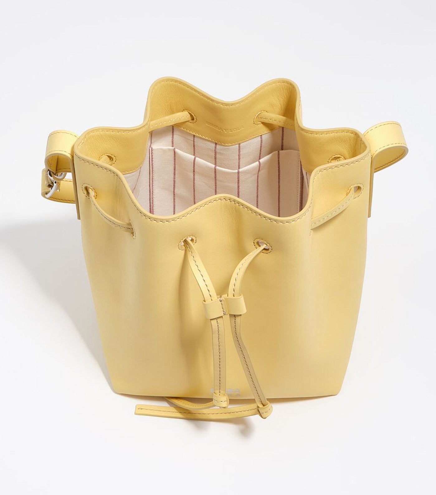 Large Leather Carlino Bucket Bag
