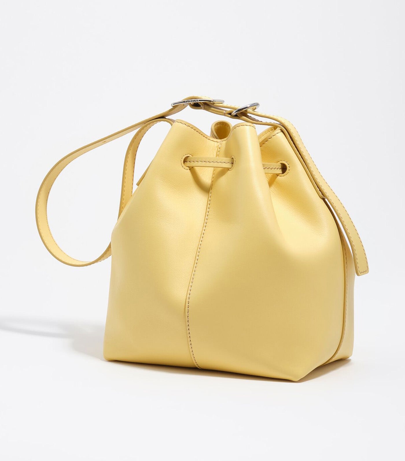 Large Leather Carlino Bucket Bag