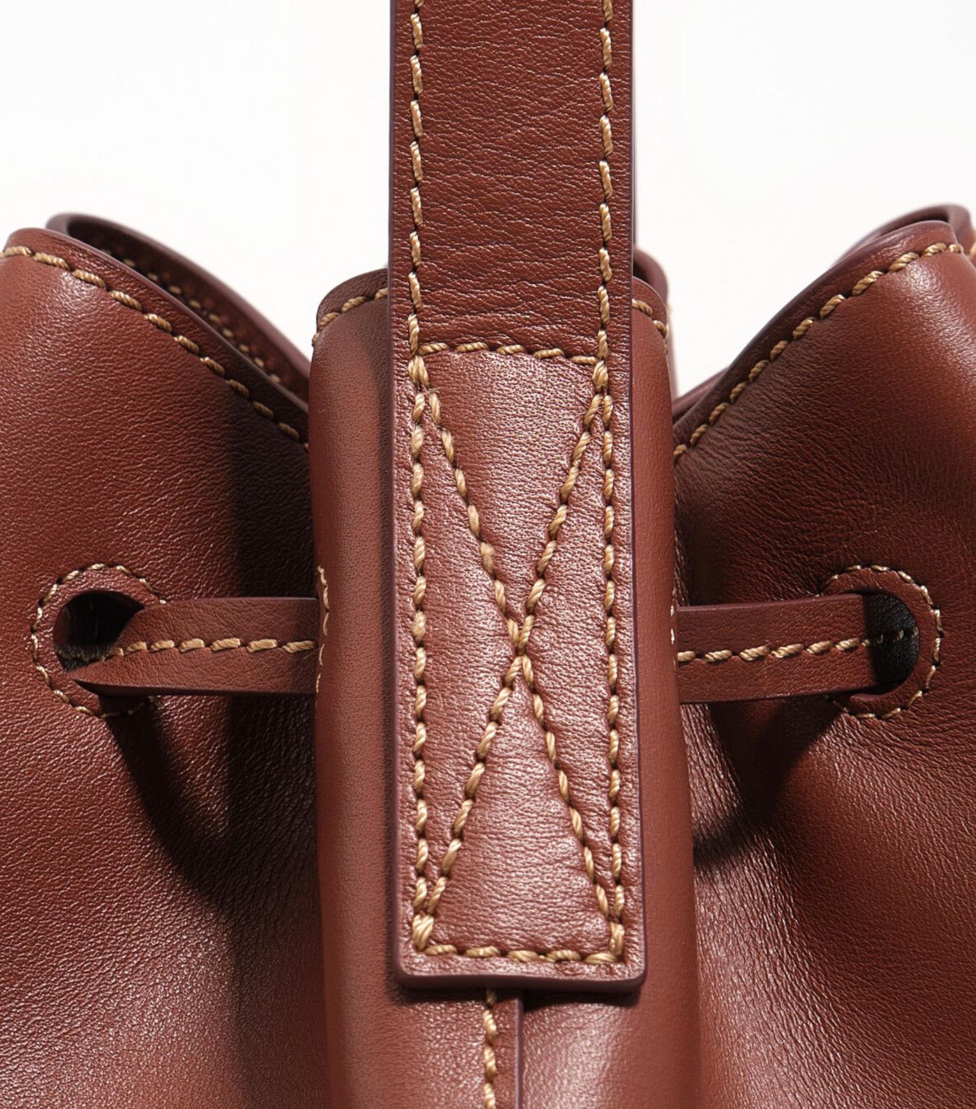 Large Leather Carlino Bucket Bag
