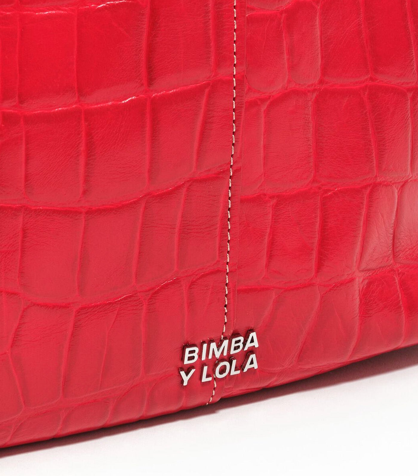 Leather Shopper Bag - Crocodile Embossed