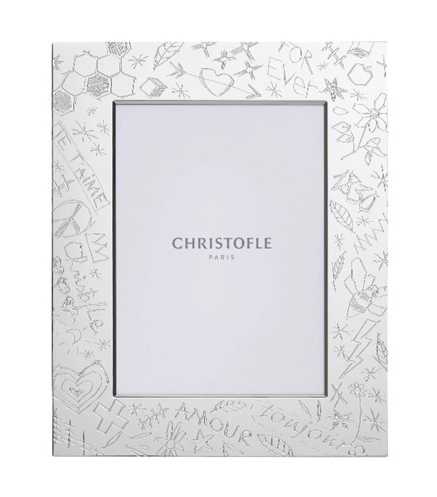 Graffiti Picture Frame Silver