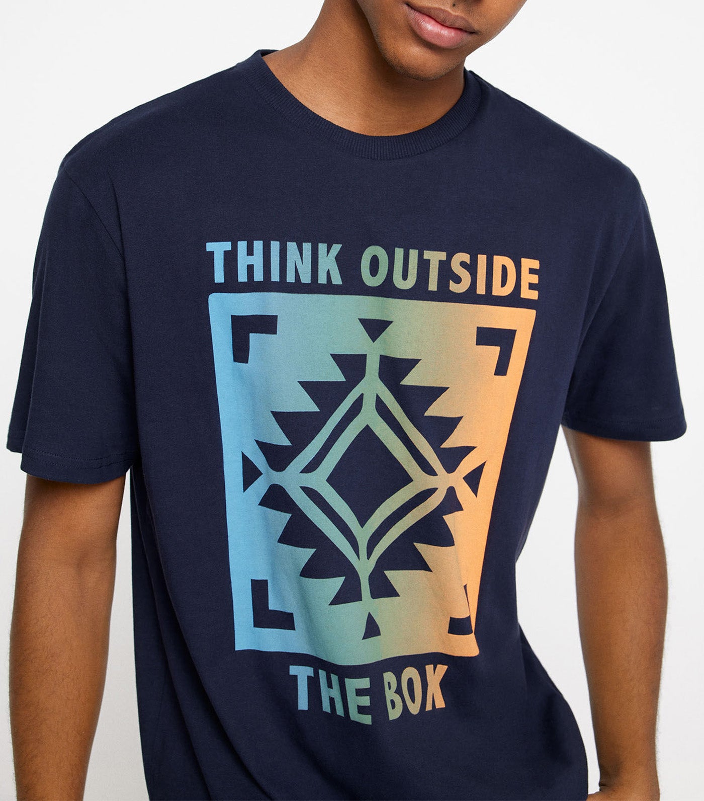 Outside The Box T-Shirt Dark Blue