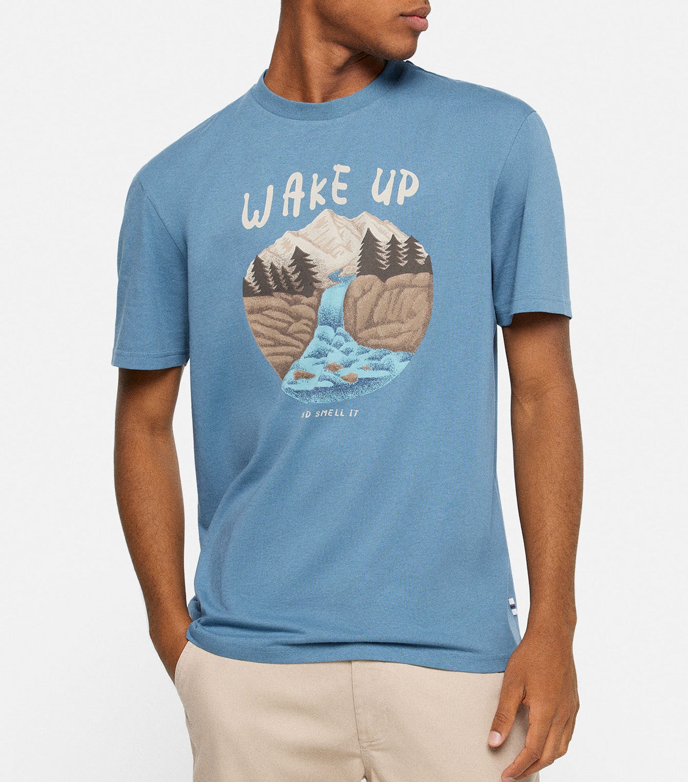 Wake Up T-Shirt Blue
