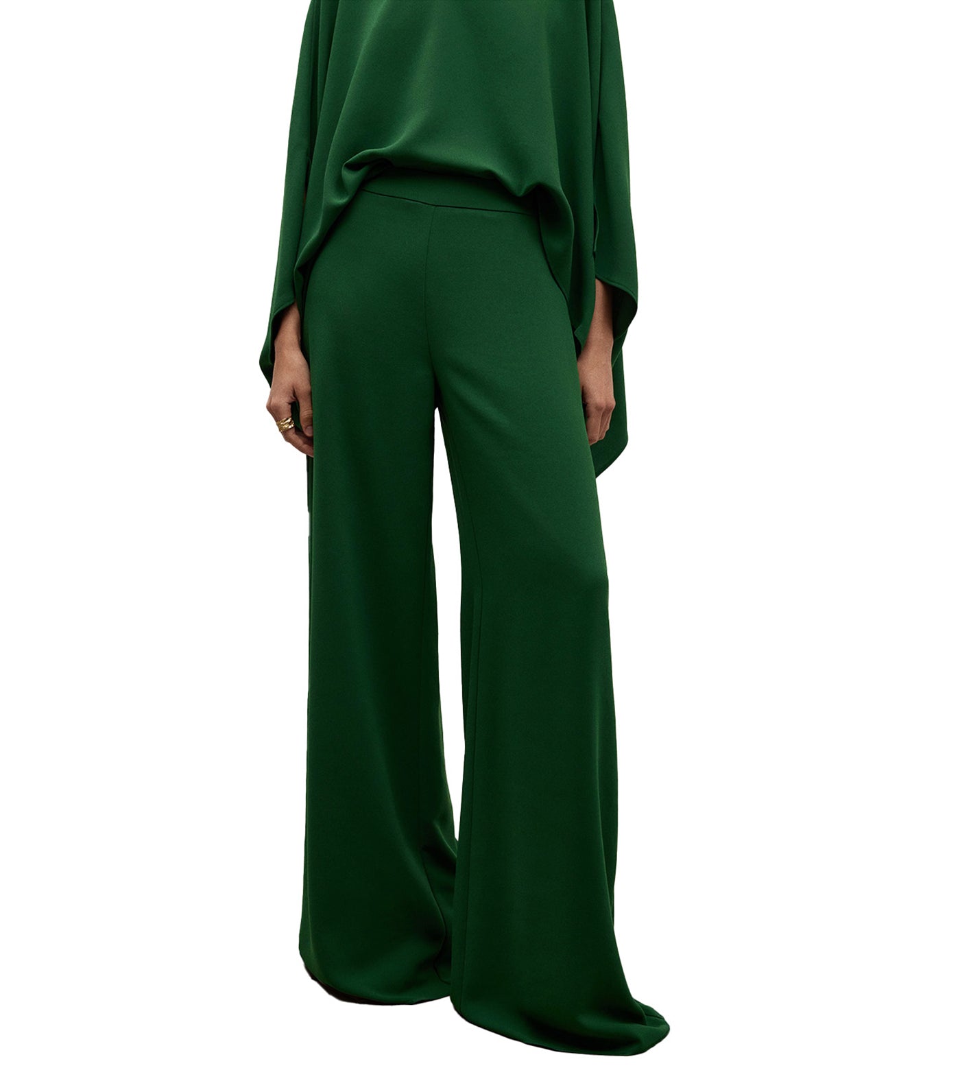 Wide Leg Trousers Green