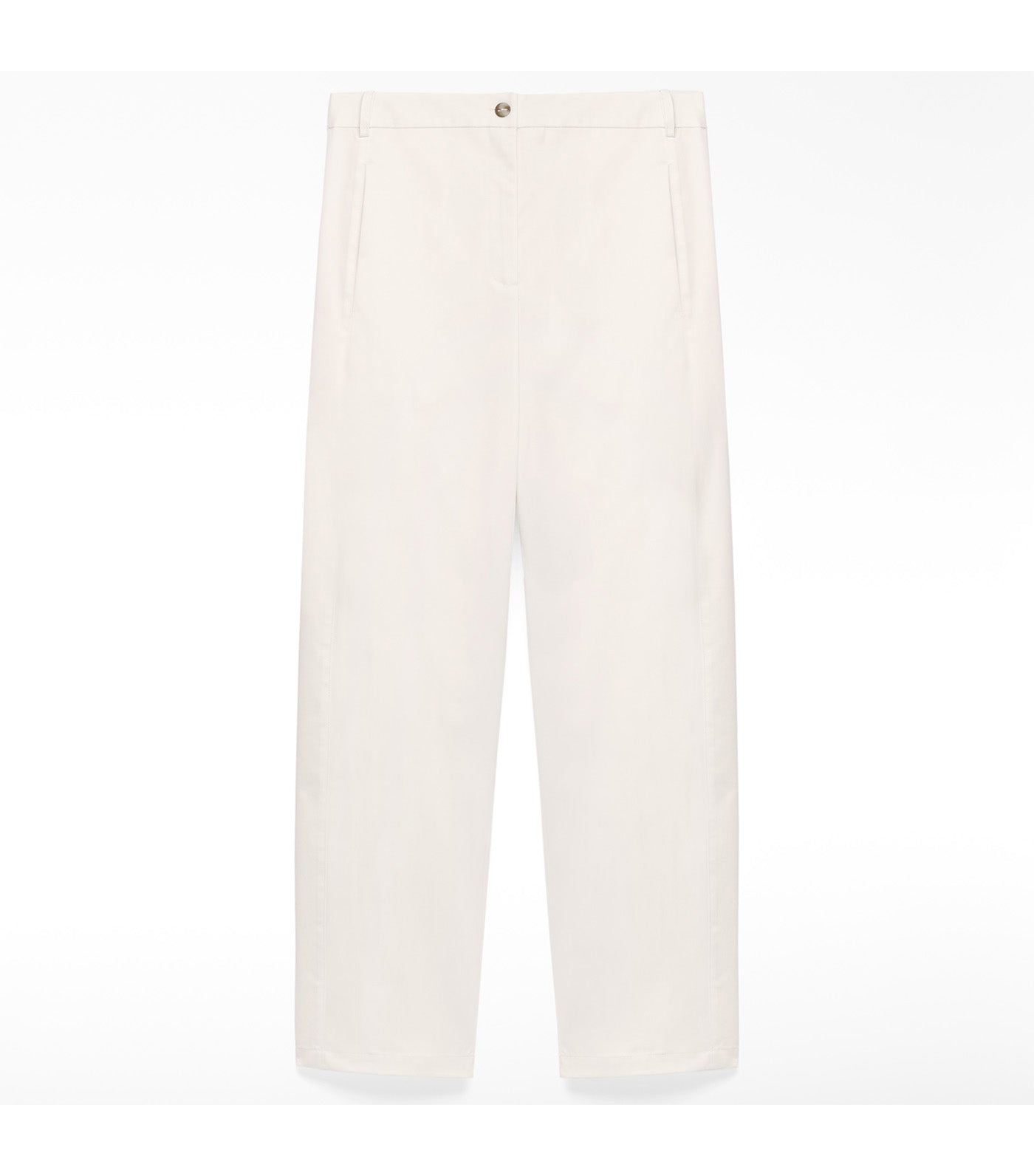 Barrel Fit Trousers Ecru