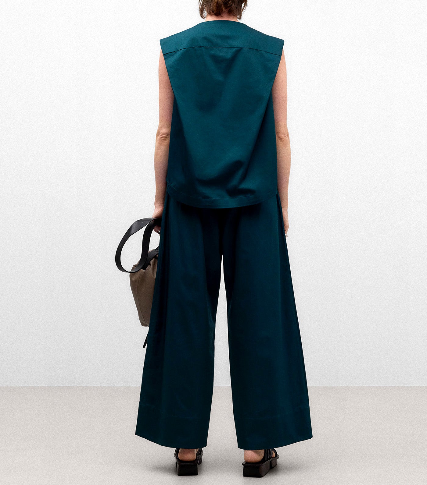 Wide Leg Trousers Blue