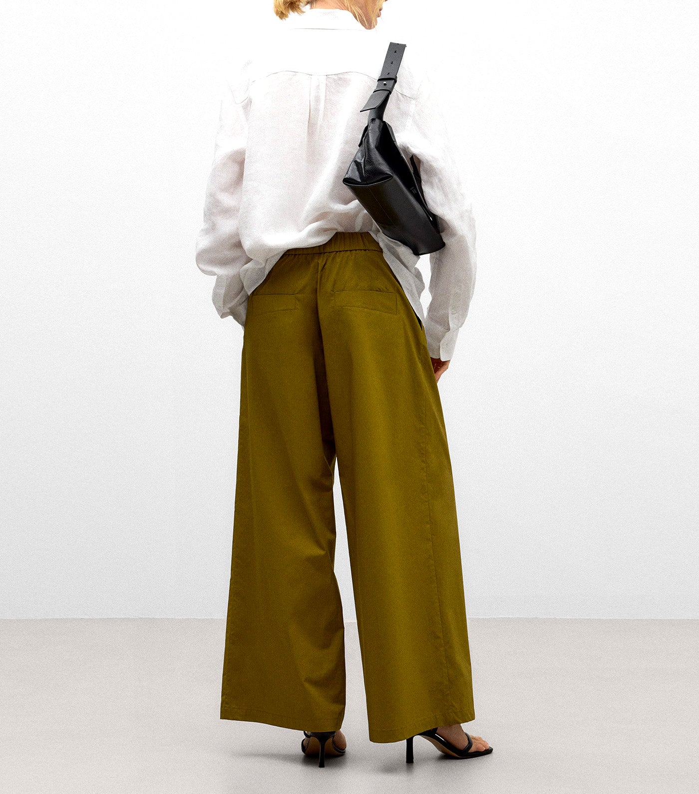 Cotton Cross-Front Trousers