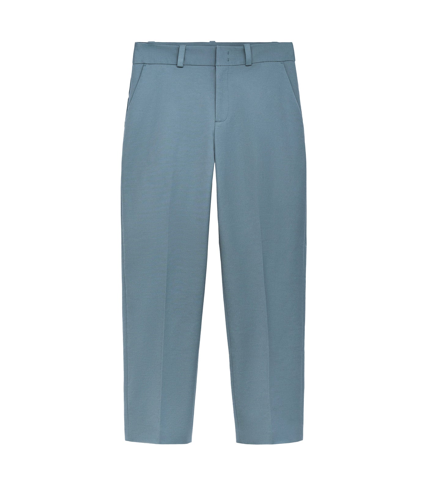 Adolfo Dominguez Skinny Fit Ankle-Length Trousers Blue/Gray