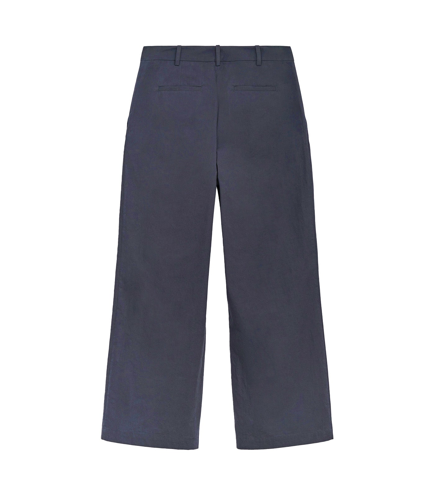 Adolfo Dominguez Organic Cotton Ankle-Length Trousers Dark Gray 