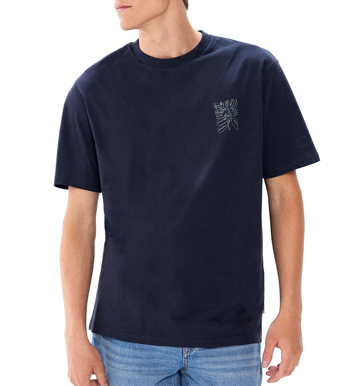 Botanical T-Shirt Dark Blue