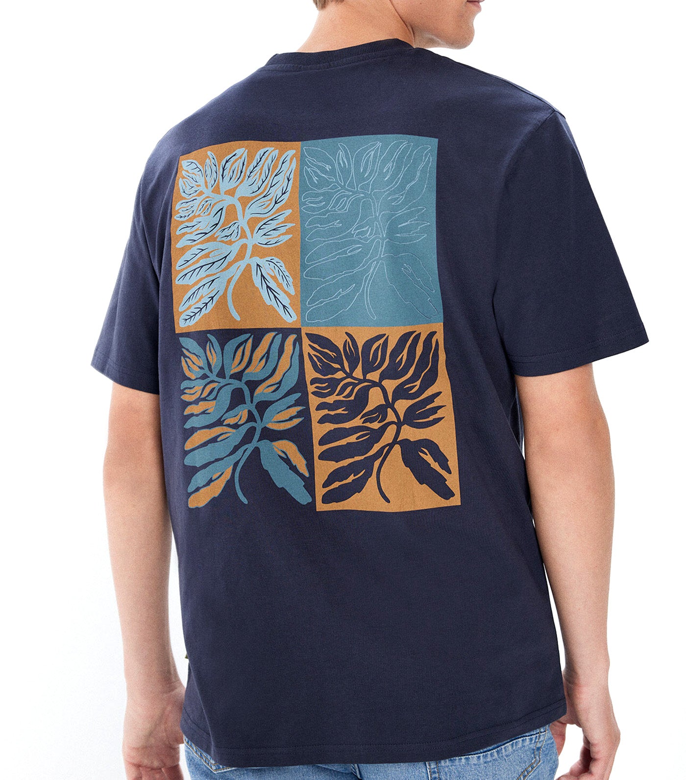 Botanical T-Shirt Dark Blue